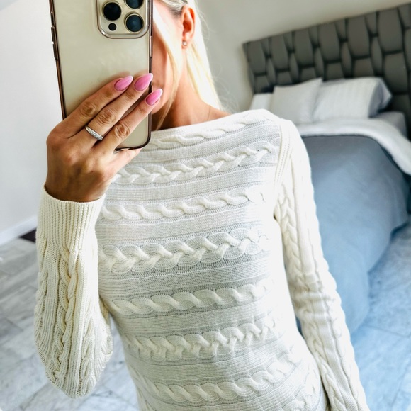 LAUREN RALPH LAUREN XS knit sweater light yellow color - Picture 2 of 6